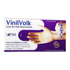 LUVA DE VINIL C/TALCO TAM G VOLK