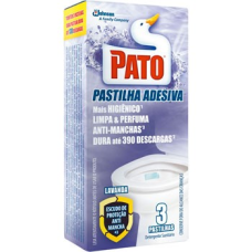 PASTILHA ADESIVA SANITÁRIA LAVANDA PATO COM 3 