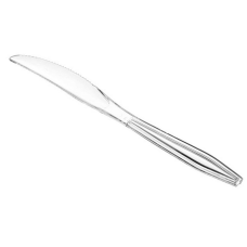FACA DESCARTÁVEL CRISTAL PARA REFEIÇÃO REFORCADA COM 50 UNIDADES