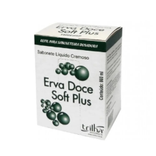 SABONETE CREM ERVA DOCE SOFT PLUS TRILHA 800ML