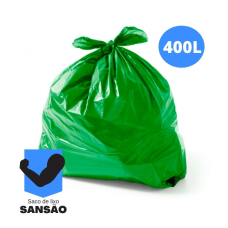 SACO P/LIXO VERDE 400LT REF. 7 MC SANSÃO 4,9KG 110X120CM