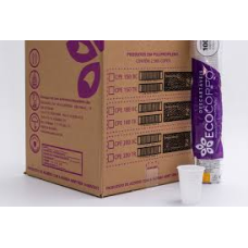 COPO DESCARTÁVEL 150ML BRANCO PACOTE COM 100 UNIDADES