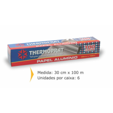 PAPEL ALUMINIO THERMOPRAT 30CM X 100 MT