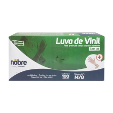 LUVA DE VINIL S/TALCO TAM M NOBRE