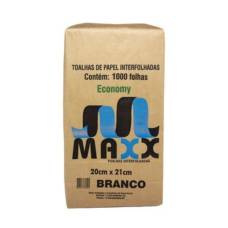 PAPEL TOAL 1000FL BRANCO ECONOMY MAXX 20X21