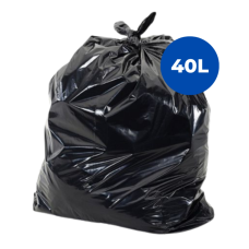 SACO P/LIXO 40LT PRETO 2,5 MC ATL ECO ESP 0,5GR 44X53CM